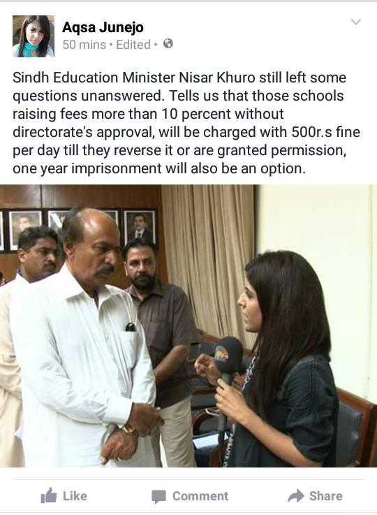 JunejoAqsa's tweet photo. #SchoolFeesIssue
Does the issue stand resolved now? @ArifAlvi what do you say?
@KhurrumZamanPTI @RaoVakeel http://t.co/fCZ4KVe7vG