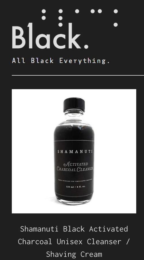 shamanuti's tweet photo. Loving @b1ackco #unisexcleanser #charcoalcleanser #allblackeverything #blackisthenewblack 
http://t.co/CUxDDOFNna http://t.co/2bVakRU94N