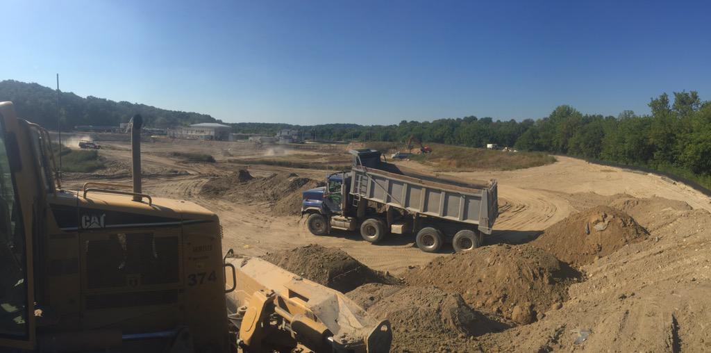 Kitchener waist water treatment plant in the process #shitplant <a href="/CaterpillarInc/">CaterpillarInc</a>