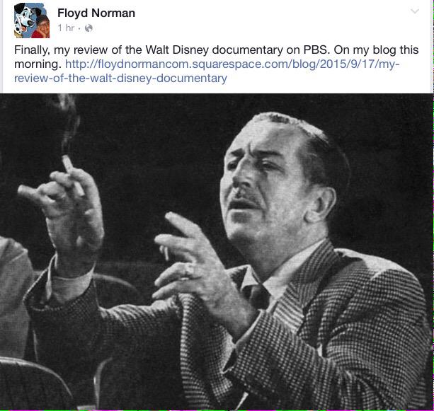Floyd Normans review on the #PBS special about #WaltDisney ... floydnormancom.squarespace.com/blog/2015/9/17…