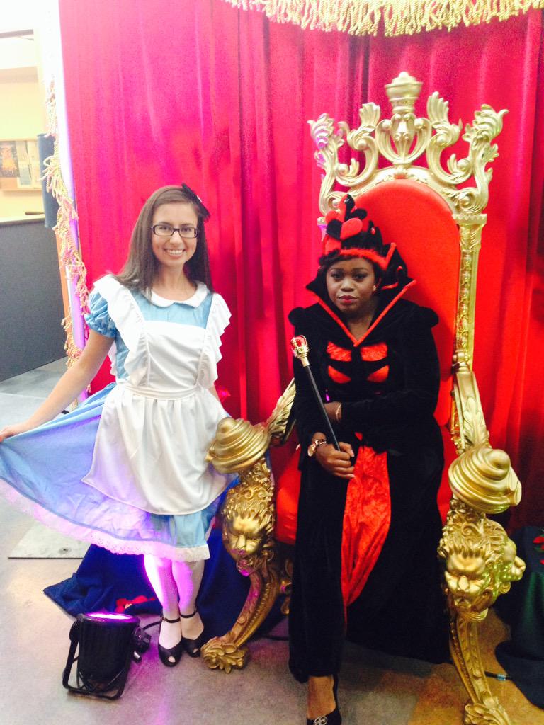 TechRevYYC's tweet photo. Look at who it is: The Queen of Hearts and Alice. @innovatecalgary #techshowcase2015 http://t.co/WLLekpYMC3