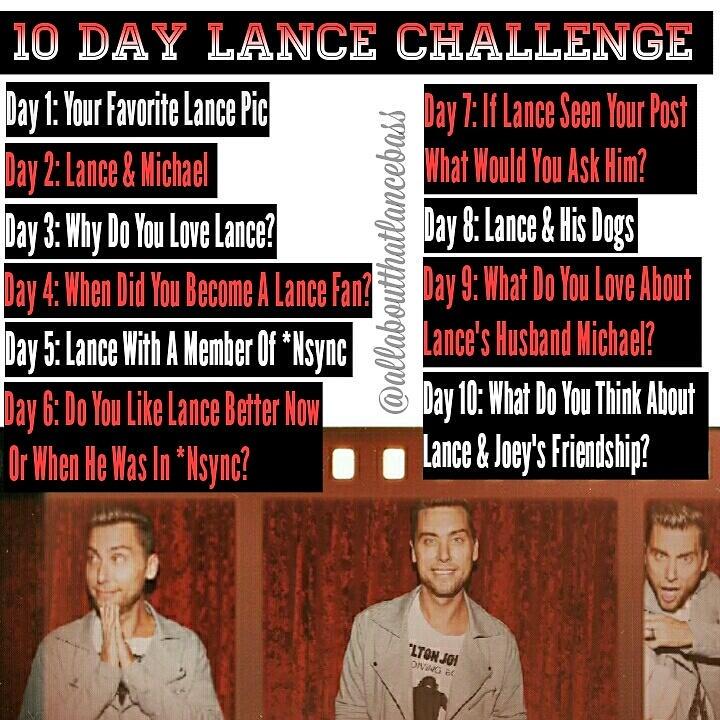 allaboutlance's tweet image. Take our #10DaysOfLance Challenge! @LanceBass