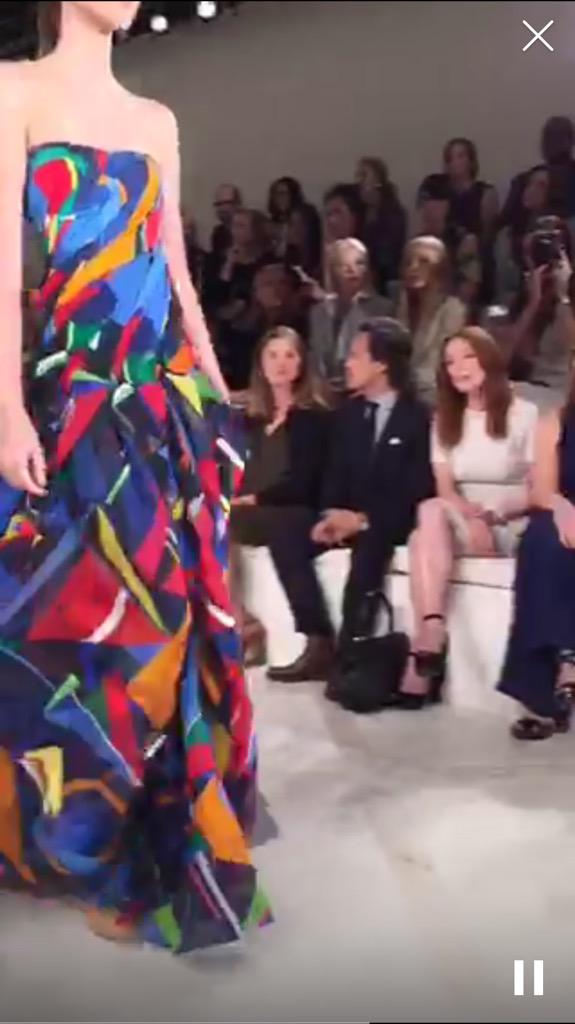 XFashion's tweet image. Scenes from the front row at @RalphLauren. Watch the replay now on @periscopetv: pscp.tv/w/1kvKpPyDLPXKE