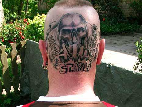 HoolsAntifa's tweet photo. St Pauli fan #tattoo http://t.co/PRuZFow8n1