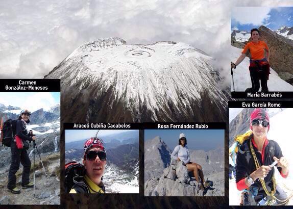 Superan un cáncer de mama y coronan el Kilimanjaro. OLÉ
<a href="/AraceliOubia/">Araceli Oubiña</a> <a href="/rosa_fernandez/">Rosa Fernández</a> <a href="/mariabarrabesb/">mariabarrabesbardaji</a>, Carmen y
Eva.