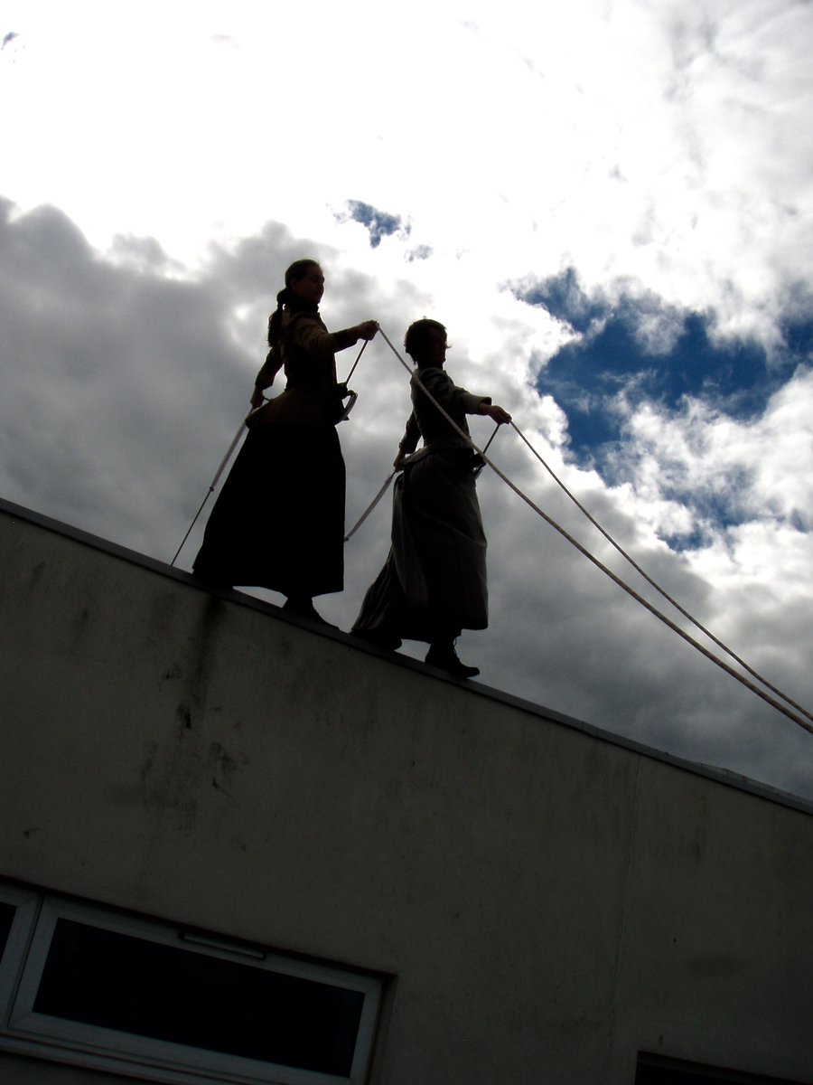 <a href="/verticalkate/">Kate Lawrence</a> Victorian Ladies <a href="/VenueCymru/">Venue Cymru</a> roof.  @LLAWN03 @SCSM_Bangor <a href="/BangorIAA/">Bangor ESRC IAA</a> @LisaSpaull <a href="/DespinaGoula/">Despina Goula</a>