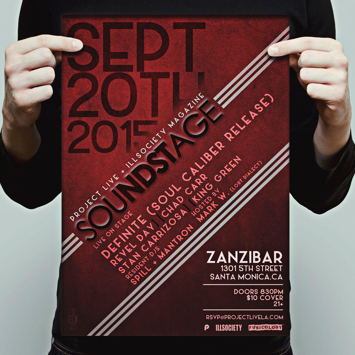 PROJECTLIVELA's tweet photo. #SOUNDSTAGELA @ZanzibarLive @ILLSOCIETY_MAG @bennyblueeyes @fusicology @ILLSOCIETY_EXEC SUNDAY #santamonica http://t.co/BySRNVqke9