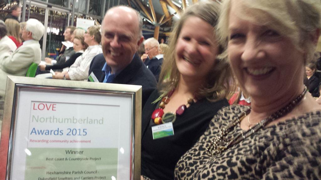 DukesfieldA's tweet photo. It's official - we LOVE Northumberland! 
@HLFNorthEast  @hexhamcourant #LoveNorthumberlandAwards http://t.co/BS0agVGkos