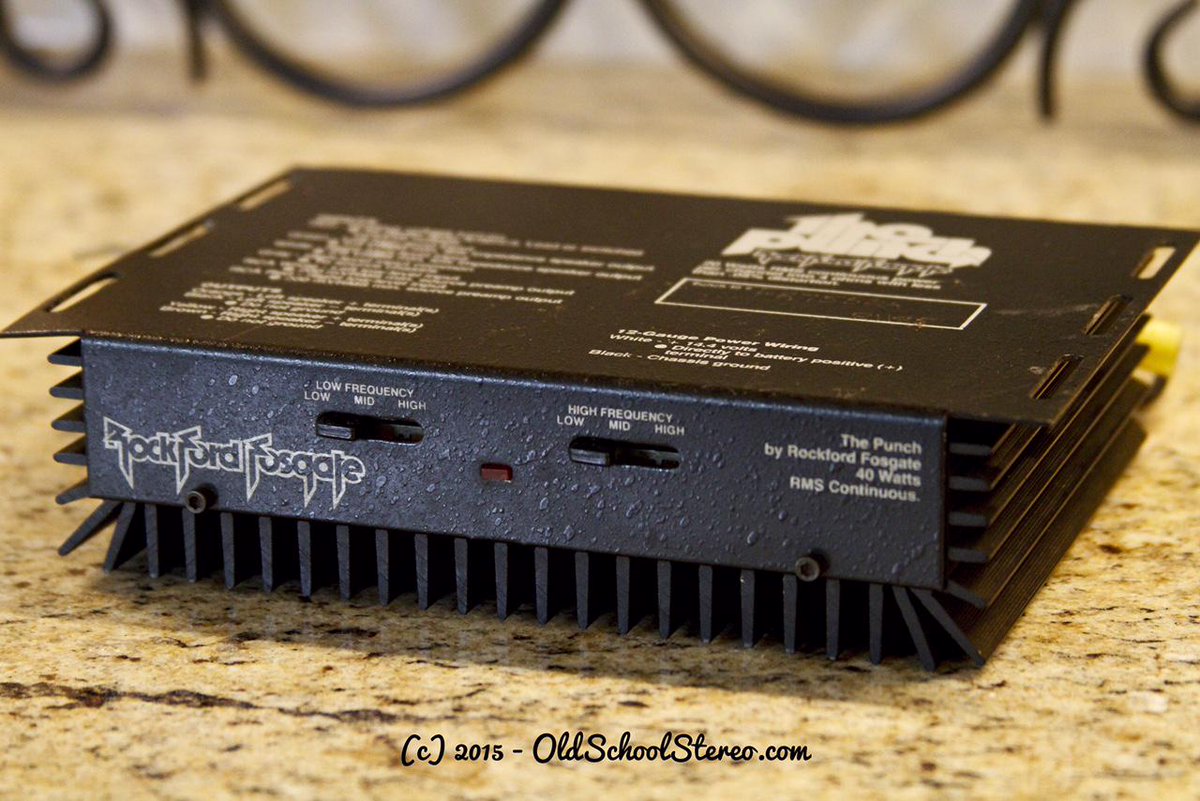 RockfordFosgate's tweet photo. Throwing back to 1982 with the 1st gen #Punch40 with Jim Fosgate's patented Punch EQ Photo Credit: @oldschoolstereo http://t.co/BGlen2lRbM