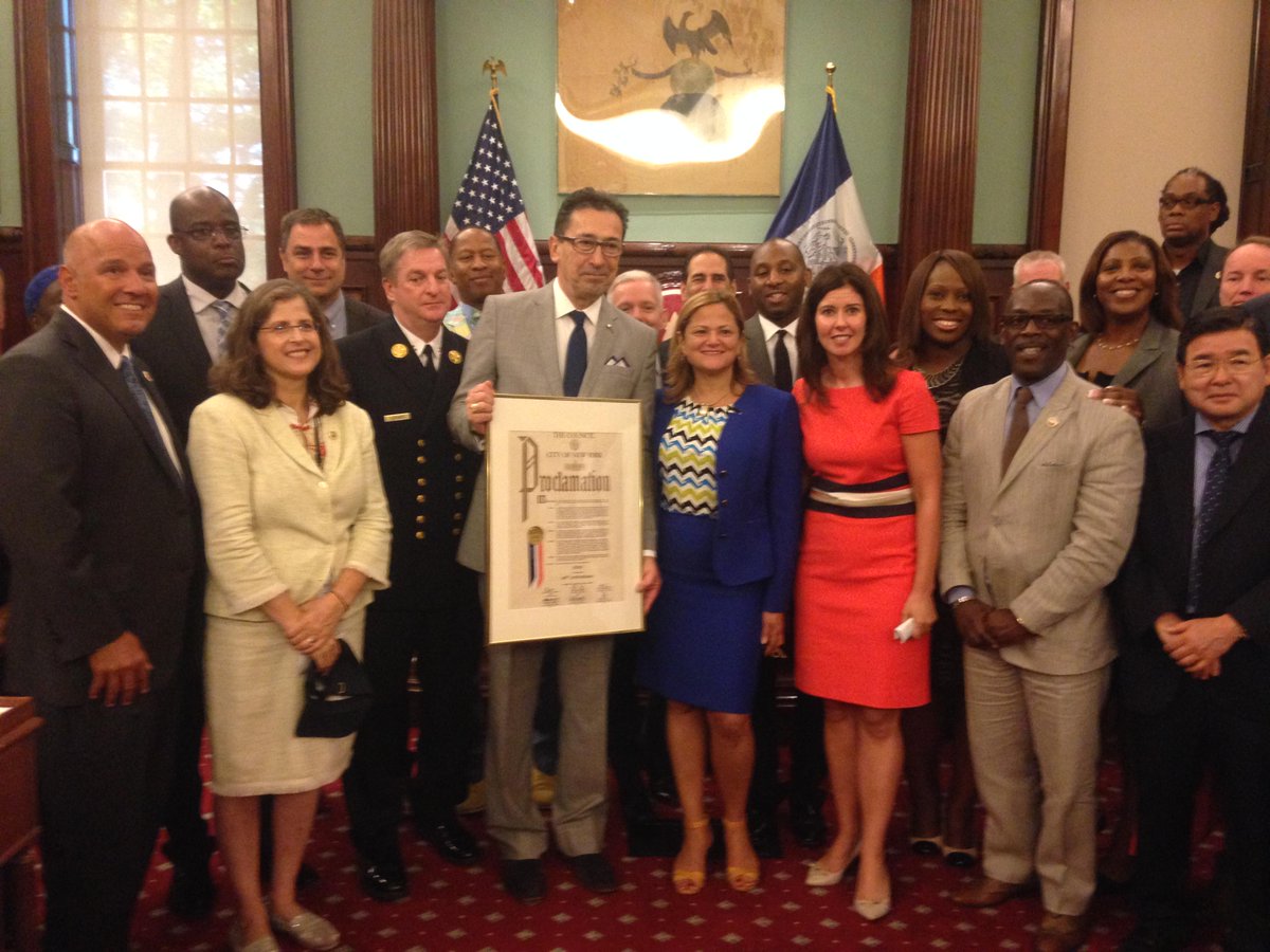 ElizCrowleyNYC's tweet photo. Honored to present the @FDNY with a proc honoring 150 years of dedicated service #NYCBravest #Local3621 #Local2507 http://t.co/JkN3GP3iqi