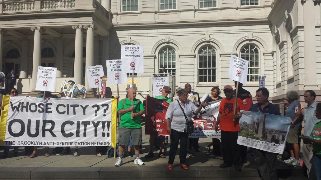 Vicky Ge Huang Founder Of Friends Of Sunset Park Speaking At Rally Against Gentrification In Brooklyn Outside City Hall Http T Co Eizgdhlyeh
