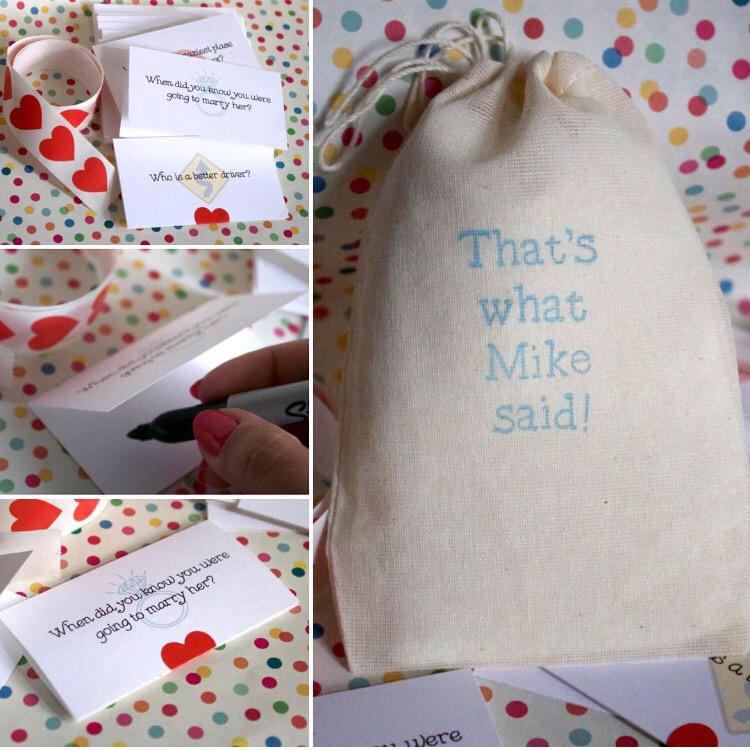 ultimategiftbag's tweet photo. #Personalized #bacheloretteparty #game in our #Etsy store! The #bride guesses what the #groom said or she has a #shot http://t.co/bXcx1X7ijg