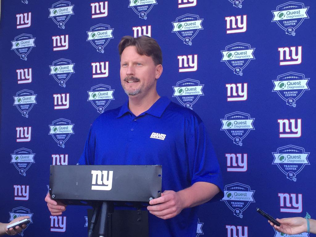 Giants's tweet photo. Ben McAdoo says he should have told Eli Manning to go down last week on third down. #Giants http://t.co/PHhl3jsnFe