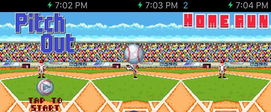 WatchAware's tweet image. “Pitch Out” Shows Hope For Gaming On Apple Watch wawa.re/1Kp5x6Z