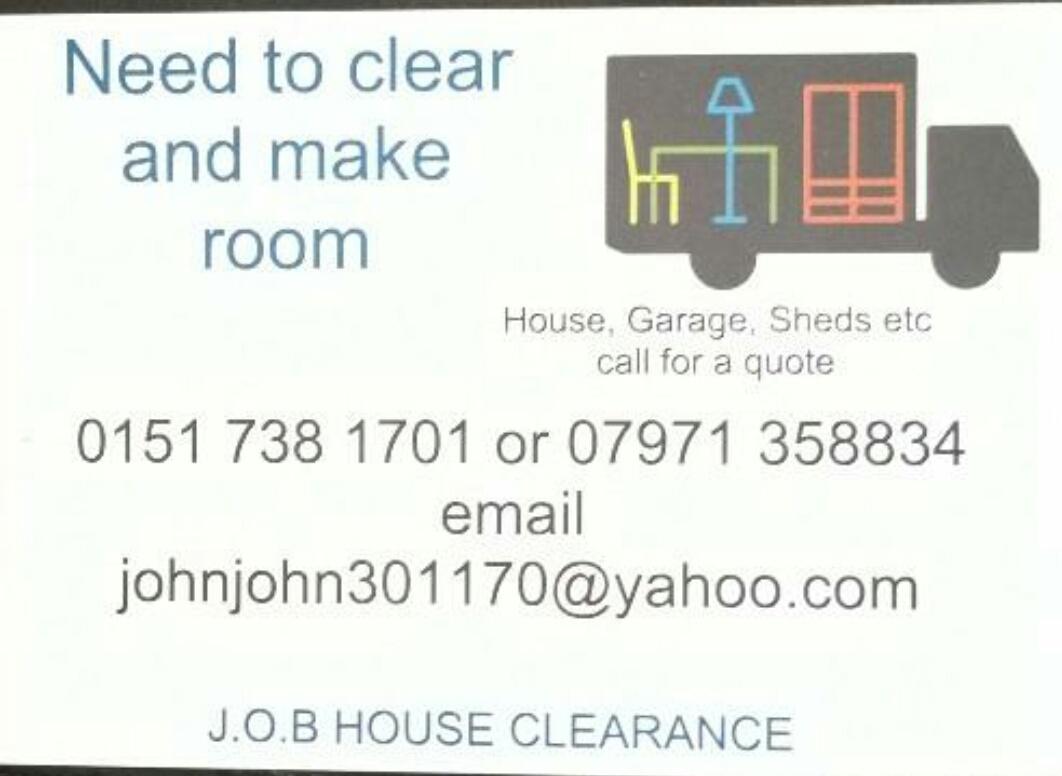 House clearances or single item please contact <a href="/JobClearance/">Job clearance</a> for quotes very reliable and professional