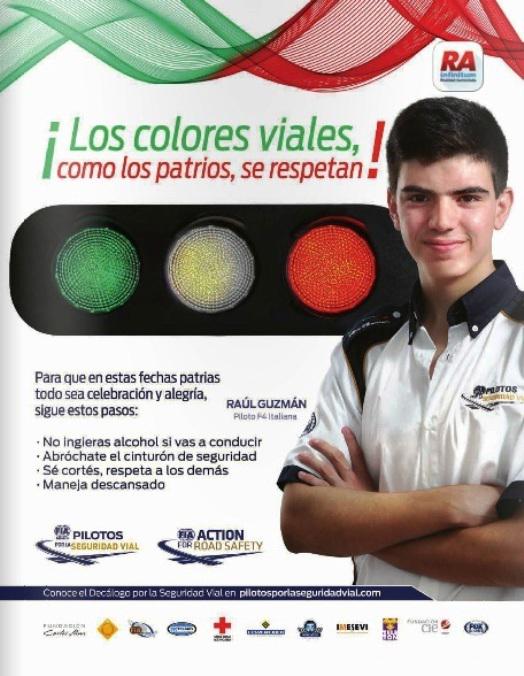 Guzman11Raul's tweet photo. Raul Guzman miembro de la campaña social FIA MEXICO PILOTOS POR LA SEGURIDAD VIAL por actuaciones en la F4 Italiana http://t.co/KXFRedIcU6