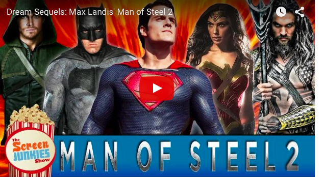 halrudnick's tweet photo. New @screenjunkies! @Uptomyknees pitches us his DREAM SEQUEL: MAN OF STEEL 2. It is epic. https://t.co/d3Ixi2LoDr http://t.co/kBFzVBU6dT