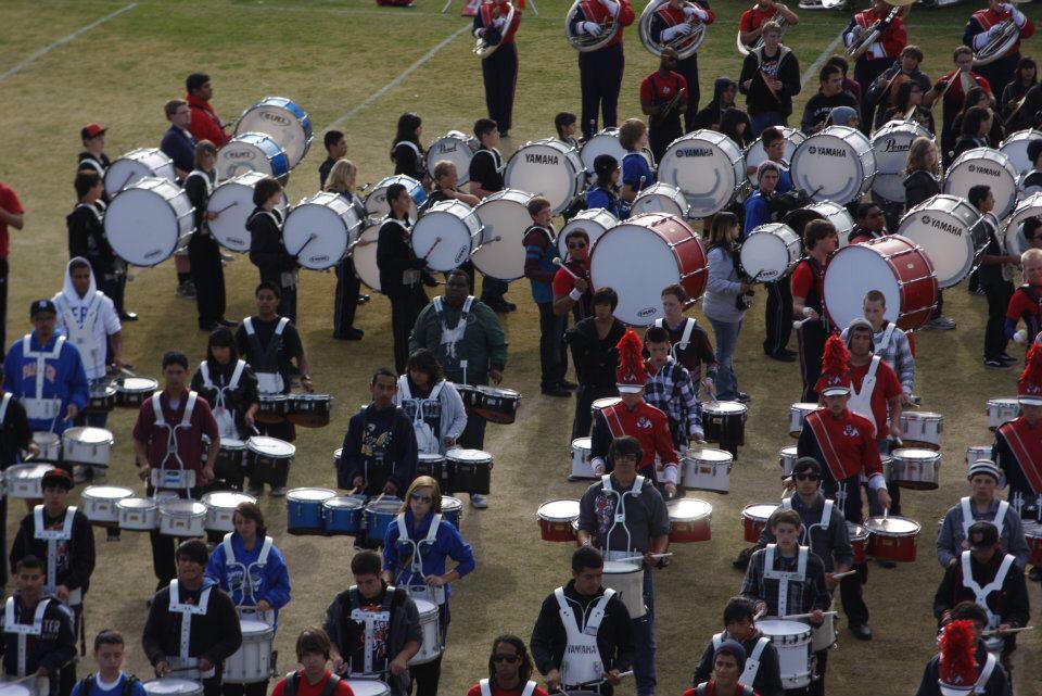 FSBMB's tweet photo. Band Day 2011!More than 100 drummers rehearsing for the big show! #tbt #FSBandDay http://t.co/owSZqvCWLG