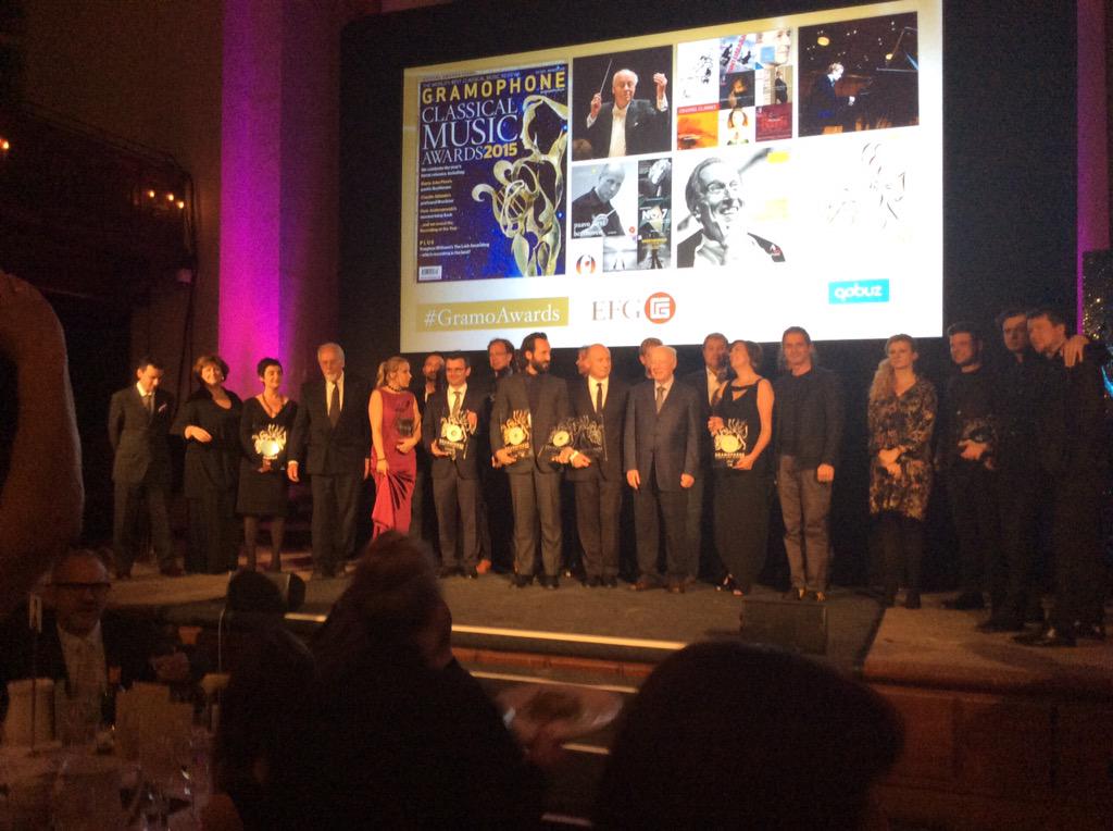 PremierClassica's tweet photo. Aaaand the group photo! #winners #nearlydinnertime ๐ #gramoawards #gramophoneawards2015 ๐๐๐ฃ๐ฃ๐ฃ๐ถ๐ถ http://t.co/aCGQk1iUuC
