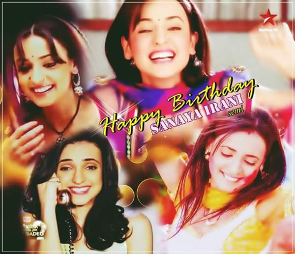  Happy birthday to you Beautifull and amazing Sanaya Irani wish you very happy life              