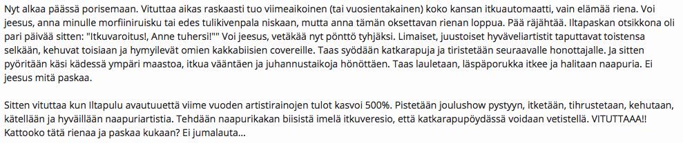VirtanenTatu's tweet photo. Kaikki oli hyvin siihen saakka, kunnes tajusin, että huomenna alkaa jokasyksyinen pillityshuomionhakusarja. http://t.co/lhMoLtwAMc