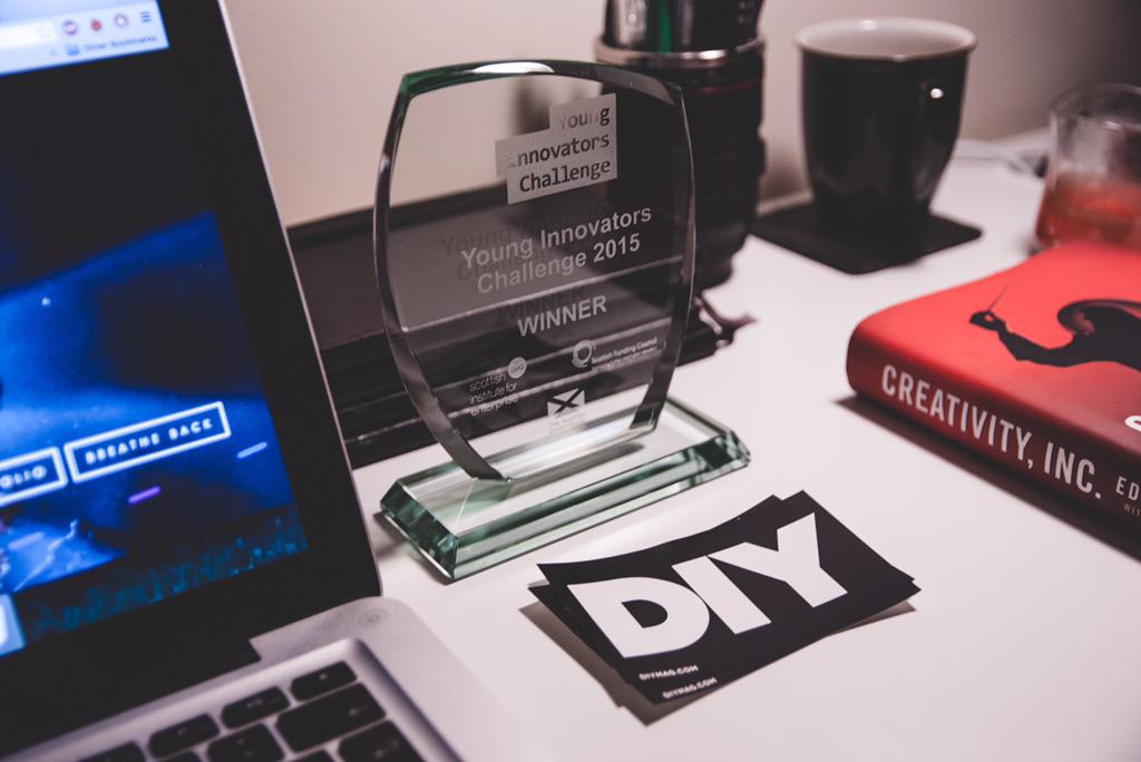 ryanjohnstonco's tweet photo. What an honour to receive this today, @YIChallenge @_sie_ // Thank you to everyone who has supported #breatheback http://t.co/hf463g0wnS