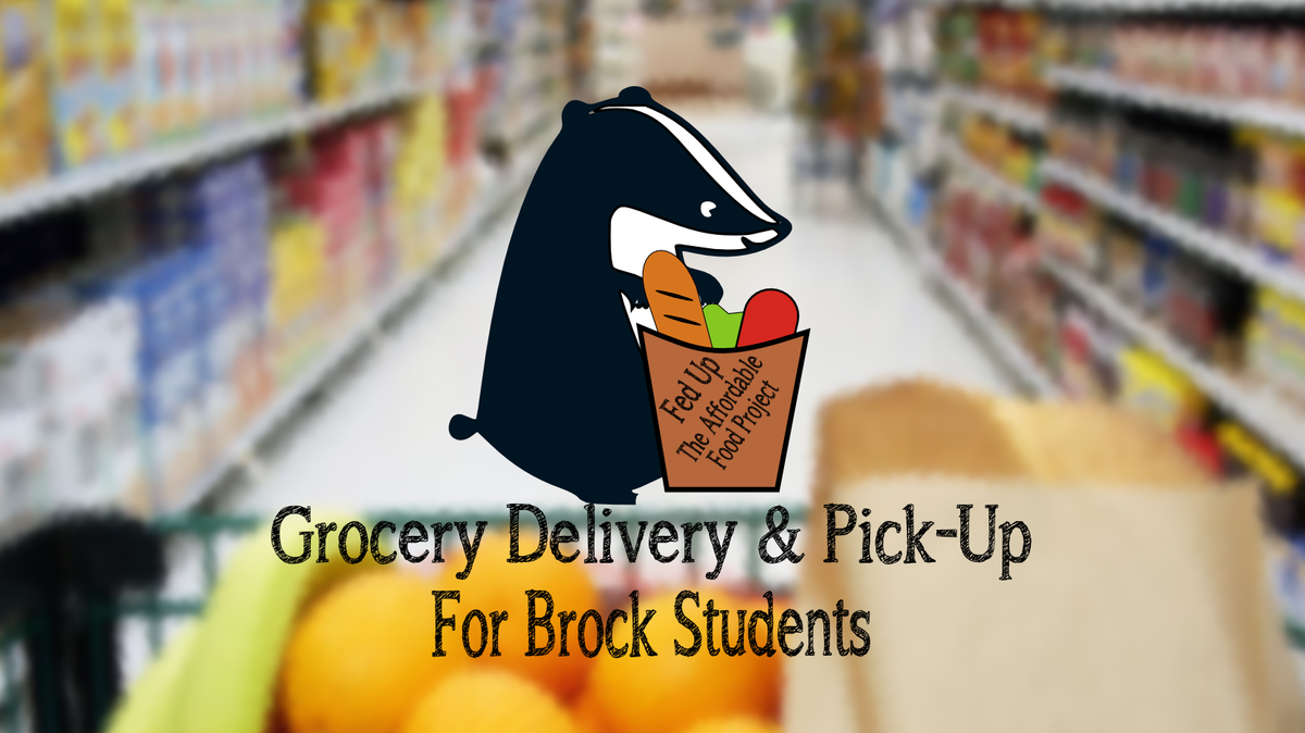 FeedBrock's tweet photo. Retweet if you know a hungry badger. Free Grocery Delivery for students at #BrockU | Order at http://t.co/h6h9J6dVDd http://t.co/Oqn7R9wz1r