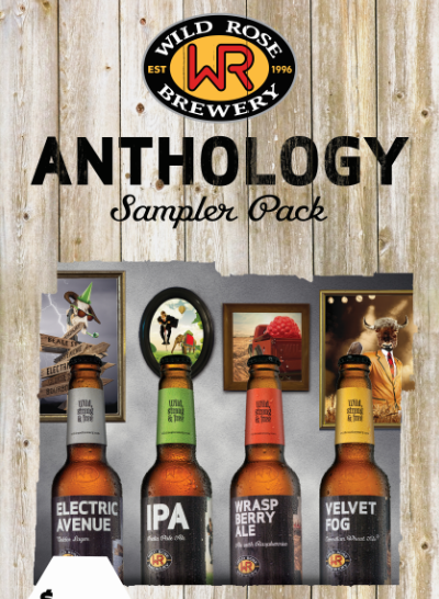 WildRoseBrewery's tweet photo. Can't decide what Wild Rose beer to introduce to your friends? Pick up an Anthology pack &amp; let them try four! http://t.co/P4BvUo7Unx