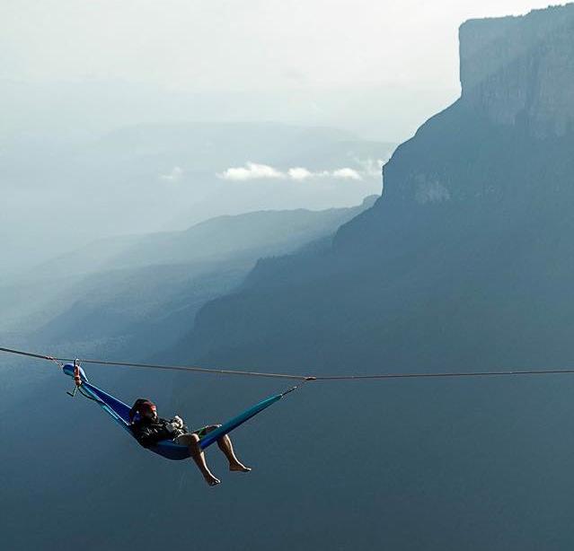 rockandice's tweet photo. Sometimes you walk the line, sometimes the line walks you. Mt Roraima, Venezuela. P: Rodrigues http://t.co/vypVq6nMlC http://t.co/MVwXg45aBG