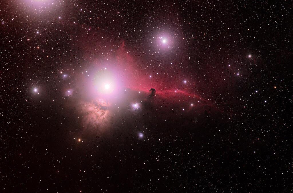thelondonastro's tweet image. Here's my astronomy photographer of the year shortlisted image of the flame and horse head nebulae #Astrophoto2015