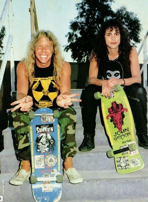 MᴇᴛᴀʟʟɪᴄA on X: "James Hetfield &amp; Kirk with their skateboards: # Metallica http://t.co/OVv0sKy93d" /