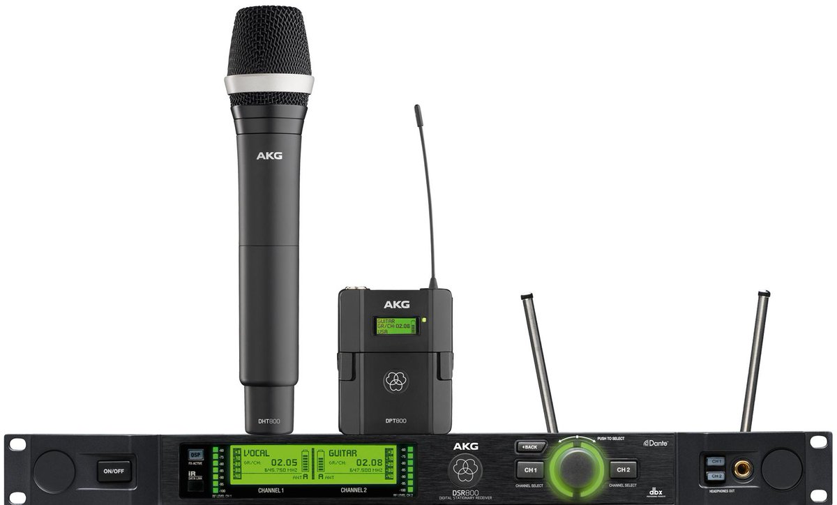 AKGaudio's tweet photo. AKG #DMS800—reference digital wireless #microphone system, no strings attached. http://t.co/KqI7MHVwlP