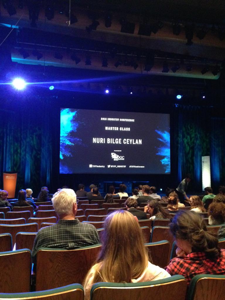 About to watch <a href="/_nbc_/">Nuri Bilge Ceylan</a> discuss his career with <a href="/TIFF_NET/">TIFF</a>'s <a href="/PiersHandling/">Piers Handling</a> as part of TIFF's Master Class. #TIFF15