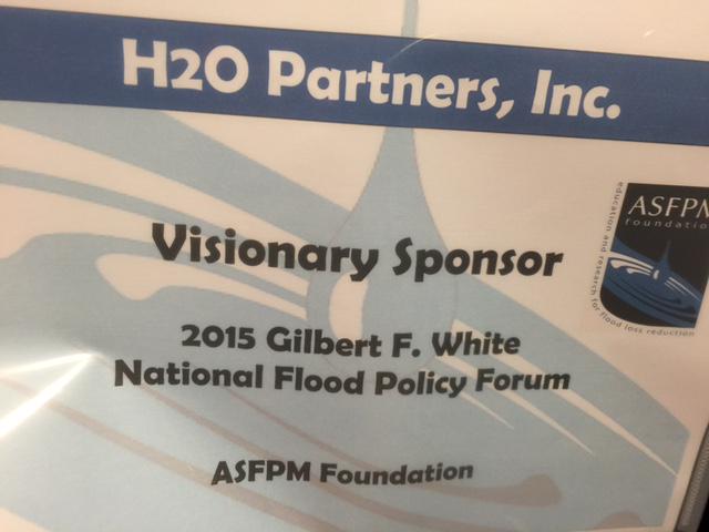 H2OPartnersInc's tweet photo. Proud to be a Visionary Sponsor of the #ASFPMforum! Keep following @ASFPMFoundation and be part of the conversation! http://t.co/ycxV0Vy13u