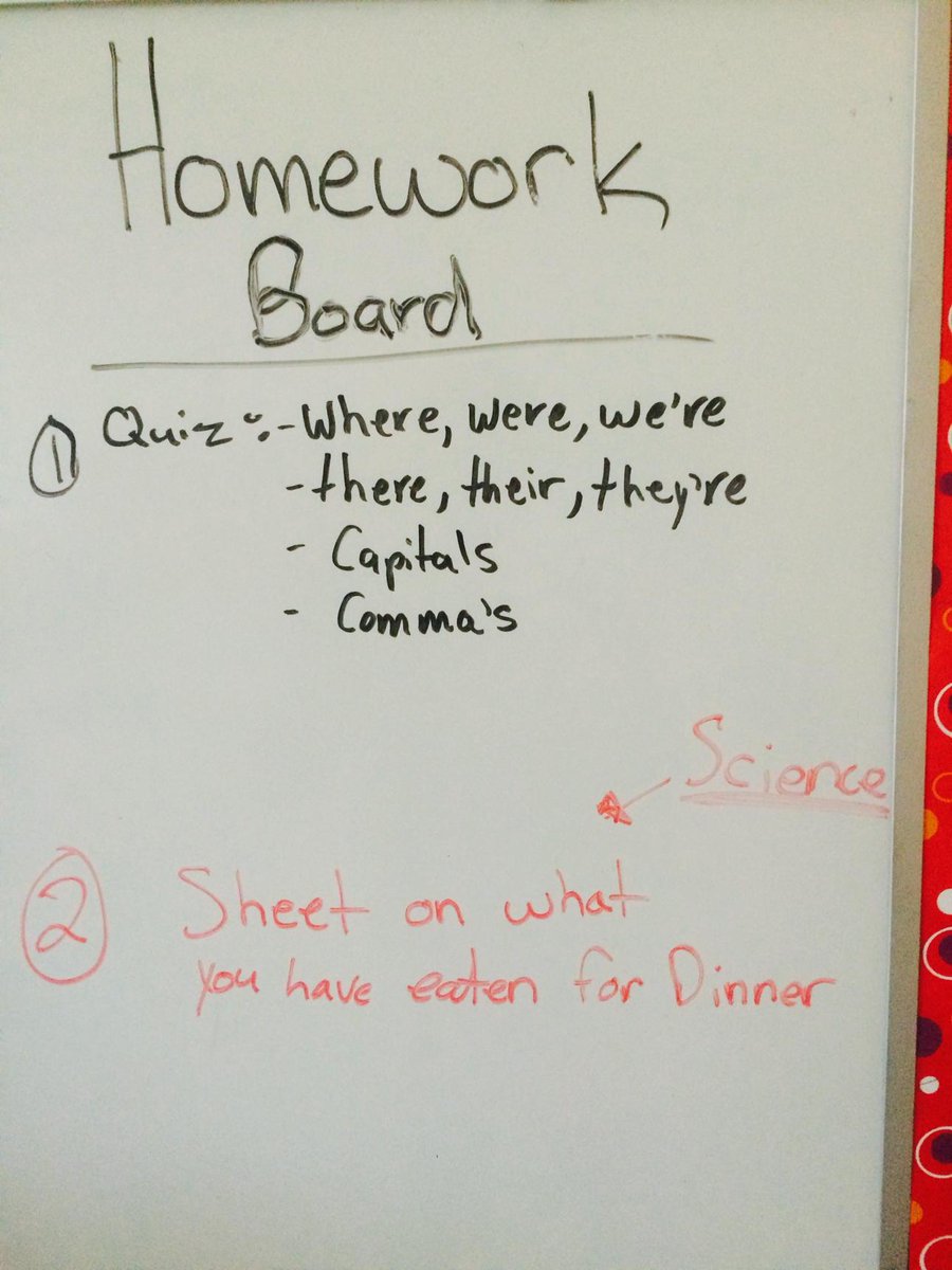 GC0unter's tweet photo. Thursday September 17th, Homework! Quiz tomorrow. http://t.co/9U9hHBHMWq