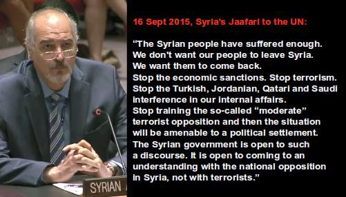 JaAlanWhitten's tweet photo. #FireAllen4ISIS #ArrestMcCain4ISIS Hands off Syria! Erdogan must go, Assad must stay, Russian help is a blessing! http://t.co/UxweUvplCg