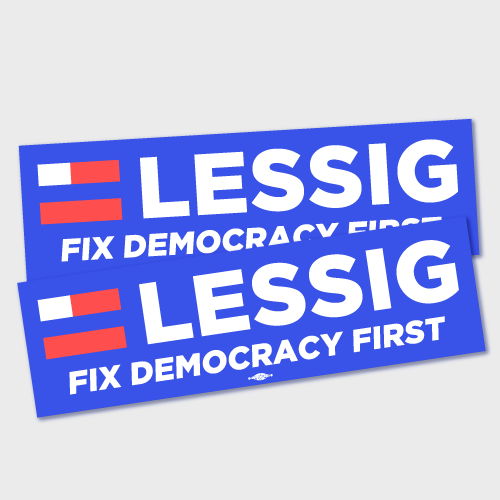 EqualCitizensUS's tweet image. Show you @Lessig pride with some #TeamLessig merchandise! store.lessig2016.us