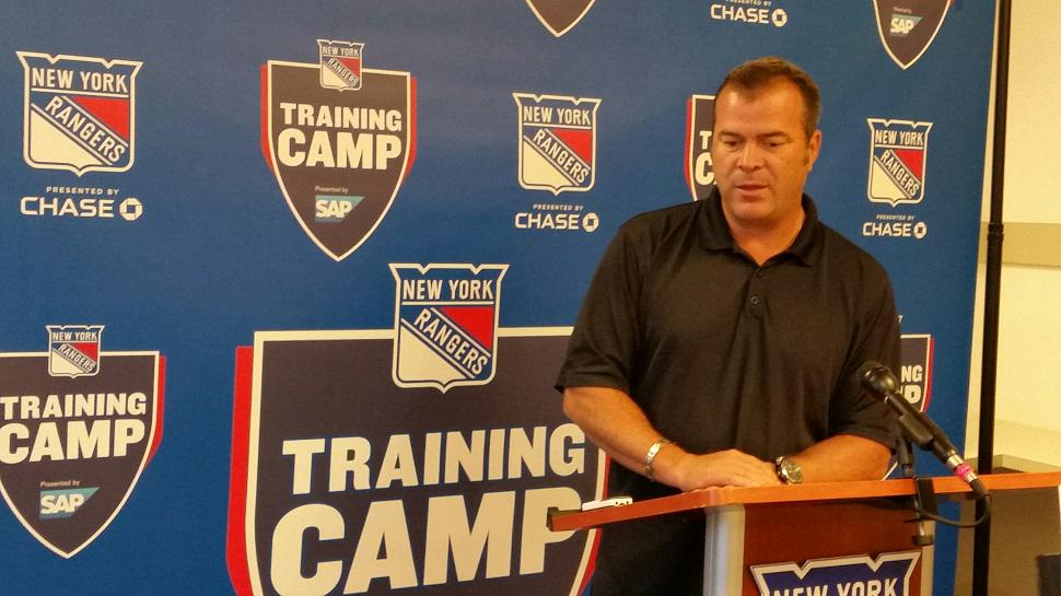 NYRangers's tweet image. AV sets the tone for a new season: "We're here to win a Cup"; full story:  nyrange.rs/1W5LqTQ