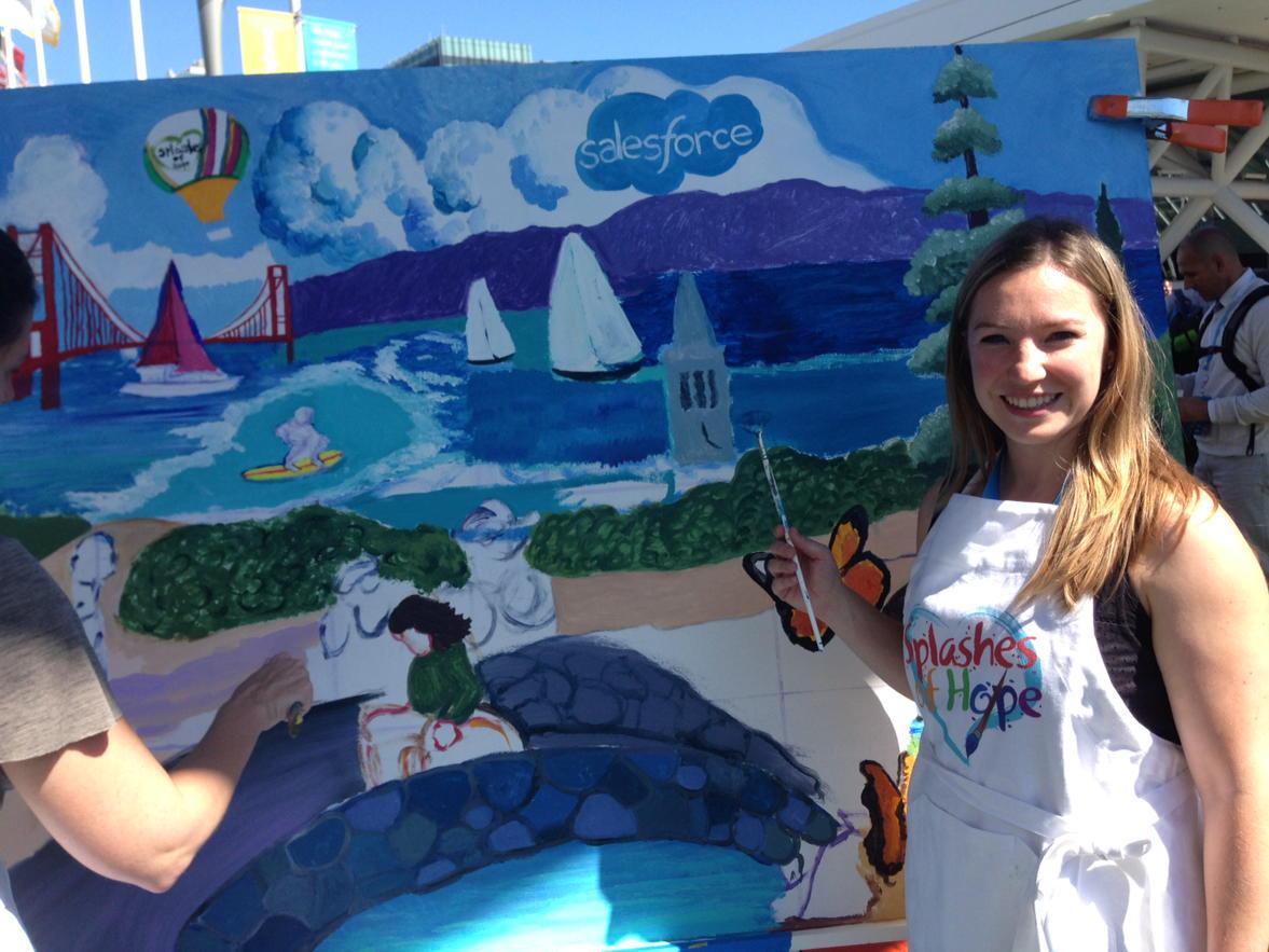 emilyedick's tweet photo. Helping out #splashesofhope at #df15 #dfgives http://t.co/GzH0c8DyKe