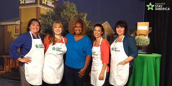 ExtendedStay's tweet photo. We miss these great ladies :) #TBT #cookwithESA @lwyler81 @haveyrselfatime @MyBizzyKitchen @meganjoy16 @SunnyAnderson http://t.co/fsbSP8jHFA