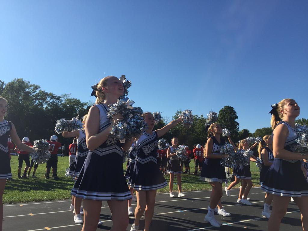 Nagelcheer's tweet photo. Beautiful day for a football game!! @johnnydowney: @dheimbro @nagelnighthawks http://t.co/7xDQQ9GzOU