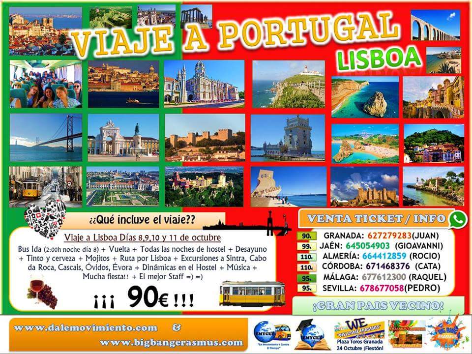 emycet_malaga's tweet photo. Llega nuestro VIAJE ESTRELLA!!!!! PORTUGAL: 4 díS por solo 90€!!! http://t.co/nfovwoiH0H