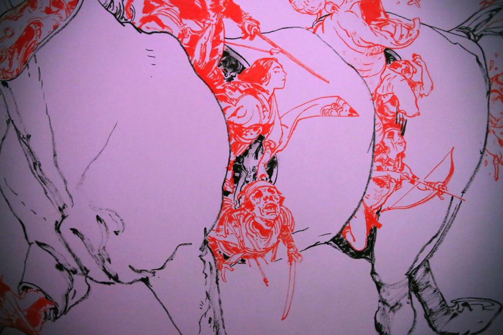 KimJungGiUS's tweet photo. Unicorn - 1 hour work - Portugal (Trojan horse was a Unicorn) #kimjunggi #livedrawing #illustration #drawing http://t.co/9q2lNxmIy0