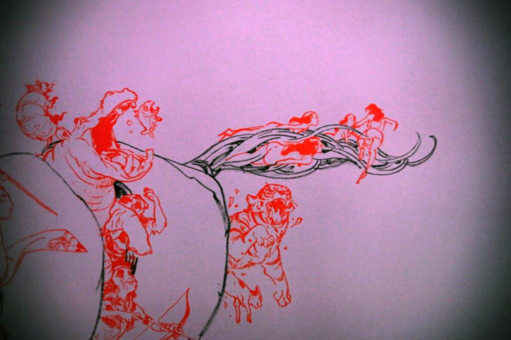 KimJungGiUS's tweet photo. Unicorn - 1 hour work - Portugal (Trojan horse was a Unicorn) #kimjunggi #livedrawing #illustration #drawing http://t.co/9q2lNxmIy0