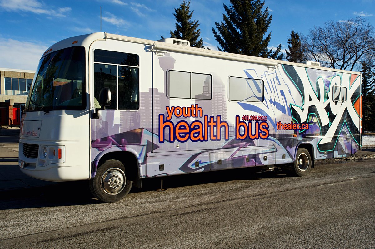 TheAlexCHC's tweet photo. The Alex #YouthHealthBus will be at Forest Lawn High School's Parent/Teacher Night this evening! Come say hello! http://t.co/Yl3G1ziobA