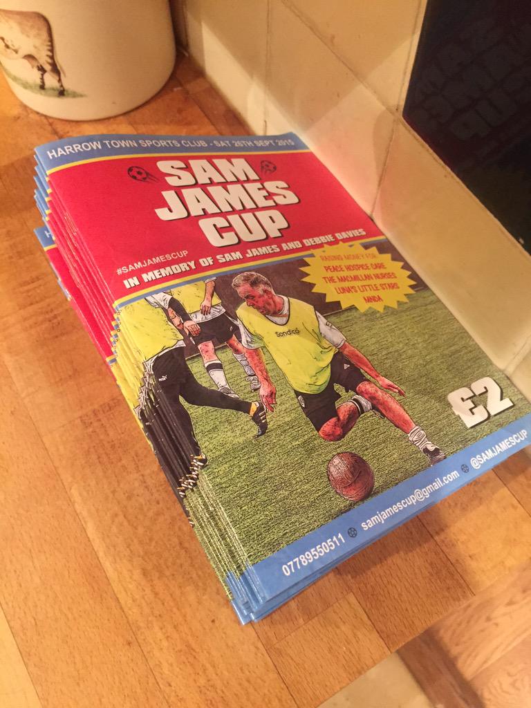 SamJamesCup's tweet photo. The #SamJamesCup programme is here! Get yours for £2 next Saturday http://t.co/2D1w6XsUTb