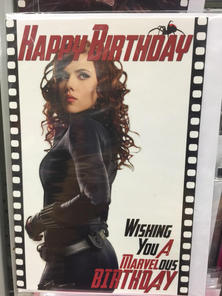 UKToyCollector's tweet photo. I found a very cool #Avengers #BlackWidow Birthday Card in the #99pStore #ScarlettJohansson @AvengersMarvels http://t.co/kyKcIIJ0oK