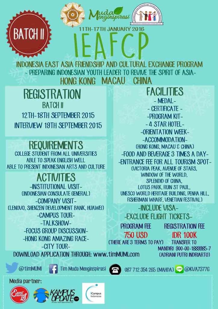 Let's become a young generation who inspires others : <a href="/timMUMI/">Muda Menginspirasi</a> <a href="/PMKISI_YK/">PMK ISI Jogja</a> <a href="/PMKMIPAUGM/">PMK MIPA UGM</a> <a href="/pmktugm/">PMKT UGM</a> <a href="/PMKHUKUMUGM/">PMK HUKUM UGM</a>