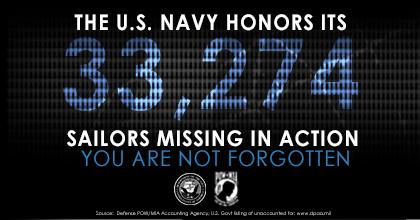 USNavy's tweet photo. Friday is National POW/MIA Recognition Day. Go inside the numbers - http://t.co/6GEZUQhn8a http://t.co/Iq0GhOwSXb