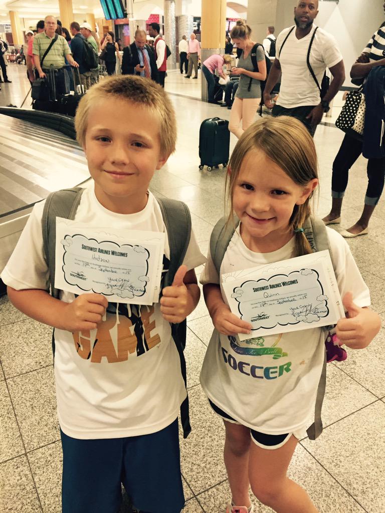dkahlden's tweet photo. Shoutout to the @SouthwestAir crew on flight 5029 from DAL Love to ATL #kidsfirstflight #specialtreatment http://t.co/OqzHdkW3Dv